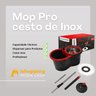Mop Giratório Balde Centrifugador Inox Esfregão De Limpeza - 5