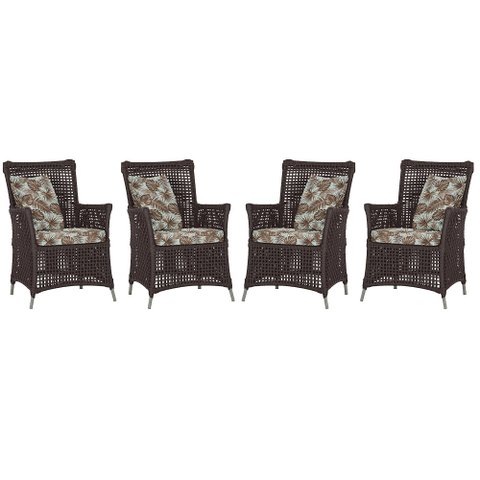 4 Poltronas Igapó Alumínio Micro Pintura Fendi Corda Náutica Estofado 6