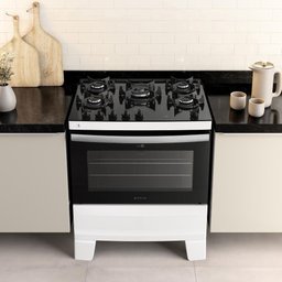 Fogão Agile Up Glass 5 Bocas Atlas, Mesa de Vidro Temperado, Acendimento Automático Bivolt - Branco - 3