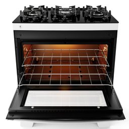 Fogão Agile Up Glass 5 Bocas Atlas, Mesa de Vidro Temperado, Acendimento Automático Bivolt - Branco - 6