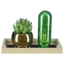 Ver imagem 4 de Bandeja Mini com Espelho Decorativa P/ Perfume Banheiro Pgb Bandeja de Madeira Espelhada Palha