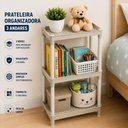 Ver imagem 6 de Prateleira Organizadora 3 Andares Estante Tripla Plástico PP 34cm Branco