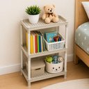 Ver imagem 5 de Prateleira Organizadora 3 Andares Estante Tripla Plástico PP 34cm Branco