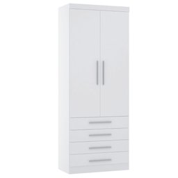 Guarda Roupa Modulado 90cm 2 Portas e 4 Gavetas Alpes Luciane Móveis - 2