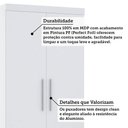 Ver imagem 4 de Guarda Roupa Modulado 90cm 2 Portas e 4 Gavetas Alpes Luciane Móveis