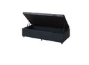 Ver imagem 1 de Cama Box Baú Solteirão King Blindado Linhão Preto 203X96X44 Cm