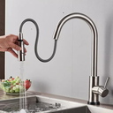 Ver imagem 2 de Torneira de Cozinha Gourmet Monocomando Misturador Extensível Spray Arco Escovada - Paraná