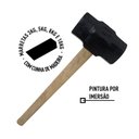 Ver imagem 4 de Marreta Cabo de Madeira Lixado Encerado Cunha Madeira 10kg