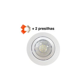 Spot Led Dicróica Embutir Redondo 12w Bivolt:3000k Amarela - 5