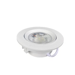 Spot Led Dicróica Embutir Redondo 12w Bivolt:3000k Amarela - 1