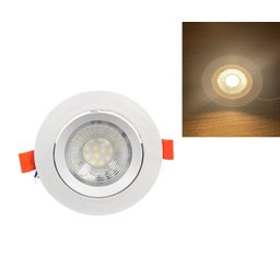 Spot Led Dicróica Embutir Redondo 12w Bivolt:3000k Amarela - 3