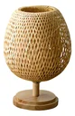 Ver imagem 1 de Abajur Luminária Tecelagem Bambu Rattan Luxuoso 37x20