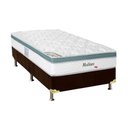 Ver imagem 1 de Cama Box Solteiro: Colchão Molas Herval MasterPocket Ensacadas Meditare + Base CRC Suede Brown(88x18