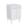 Gabinete para Lavanderia AÇO com Tanque Cozimax 60 MAX Branco MON - 1