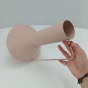 Ver imagem 4 de Vaso Garrafa Decorativo de Metal Rosa 35x21x21cm Enfeite Sala Mesa Estante