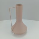 Ver imagem 2 de Vaso Garrafa Decorativo de Metal Rosa 35x21x21cm Enfeite Sala Mesa Estante