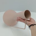 Ver imagem 3 de Vaso Garrafa Decorativo de Metal Rosa 35x21x21cm Enfeite Sala Mesa Estante