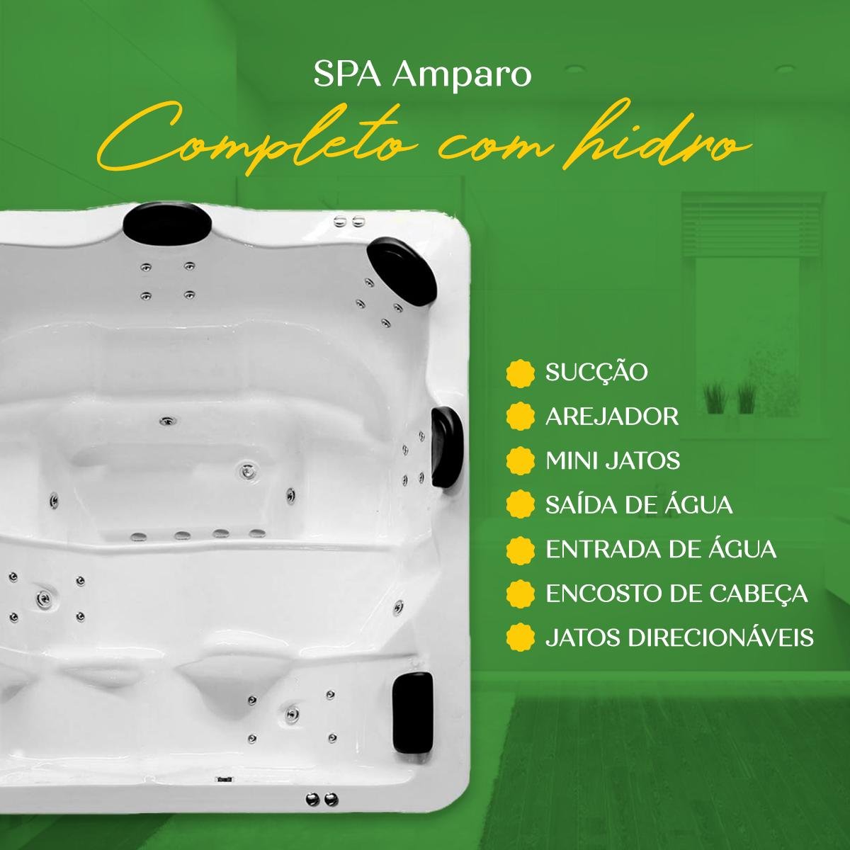 Spa Quadrado Amparo Completo com Hidro - 4