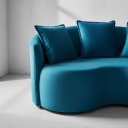 Ver imagem 4 de Sofá Apolo 160cm Veludo:Azul