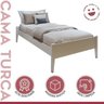 Quarto Completo com Cama Solteiro 90cm Turca e Guarda-roupa 4 Portas 5 Gavetas Urbano - 10