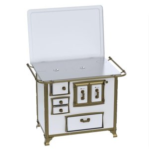 Fogao a Lenha N 2 Renaissance Chapa de Aluminio Branco Se
