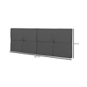 Ver imagem 6 de Cabeceira Painel Cama Box Casal 1,40 México Estofada Suspensa Dobrável - Cinza Suede