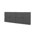 Ver imagem 2 de Cabeceira Painel Cama Box Casal 1,40 México Estofada Suspensa Dobrável - Cinza Suede