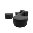 Ver imagem 7 de Sofá Modular Orgânico Monterrey 260cm + Puff Suede Cinza