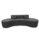 Ver imagem 6 de Sofá Modular Orgânico Monterrey 260cm + Puff Suede Cinza