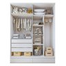 Guarda-roupa Infantil 4 Portas 5 Gavetas 100% Mdf Aconchego - 12