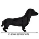 Ver imagem 2 de Salsicha Dachshund 21cm Cachorro 3d Objeto Decorativo Preto