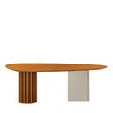 Ver imagem 2 de Mesa de Jantar Belle 200x100 Orgânica Cinamomo Off-white - Leifer