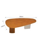 Ver imagem 5 de Mesa de Jantar Belle 200x100 Orgânica Cinamomo Off-white - Leifer