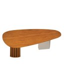 Ver imagem 3 de Mesa de Jantar Belle 200x100 Orgânica Cinamomo Off-white - Leifer