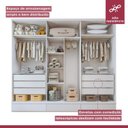 Ver imagem 3 de Guarda-Roupa Infantil 6 Portas 9 Gavetas 100% MDF Encanto