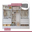 Ver imagem 5 de Guarda-Roupa Infantil 6 Portas 9 Gavetas 100% MDF Encanto