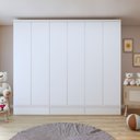 Ver imagem 1 de Guarda-roupa Infantil 6 Portas 9 Gavetas 100% Mdf Encanto