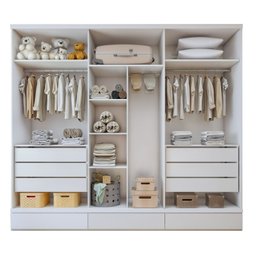 Guarda-roupa Infantil 6 Portas 9 Gavetas 100% Mdf Encanto - 10