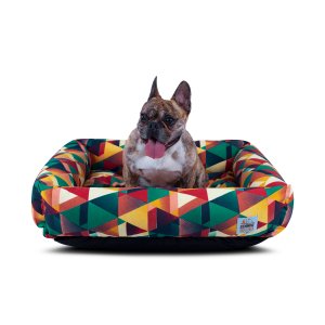 Cama de Cachorro Waterblock 100% Impermeável com Proteção Uv Hanna com Zíper 63x63 Geometric