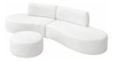 Ver imagem 5 de Sofá e Puff Orgânico Virginia 300cm Sala Suede:Branco