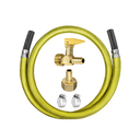 Ver imagem 1 de Kit Instalação Fogão e Cooktop Flexível 1,25 Metros Registro Corta Fogo Durín