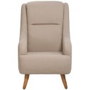 Ver imagem 3 de Poltrona de Amamentação Fixa Pés Manu Fábula D02 Bouclê Marrom Claro B-122 - Lyam Decor