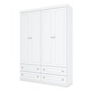 Ver imagem 4 de Berço Multifuncional Bkids Branco Freijó Eco Wood - Matic e guarda Roupa Infantil Americano 4
