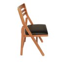 Ver imagem 3 de Cadeira Americana Dobrável de Madeira para Sala de Jantar e Área Externa