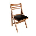 Ver imagem 1 de Cadeira Americana Dobrável de Madeira para Sala de Jantar e Área Externa