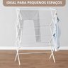 Varal Vertical Retrátil de Chão Branco - 2