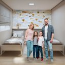 Ver imagem 7 de Quarto Infantil Completo com 2 Camas Sonho 90cm em Madeira Maciça