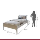 Ver imagem 4 de Quarto Infantil Completo com 2 Camas Sonho 90cm em Madeira Maciça