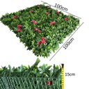 Ver imagem 2 de 3,0m² Kit Painéis Jardim Vertical Artificial 3d Silicone Uv Alta Qualidade Melhor do Mercado