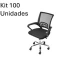 Ver imagem 1 de Kit 100 Cadeiras para Escritório Diretor Tela Mesh Tok 3310 Preto
